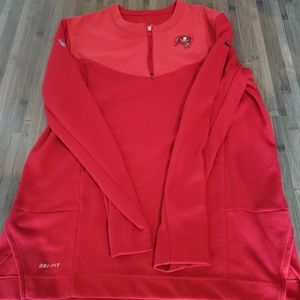 Team Issued Tampa Bay Buccaneers Sideline Pullover Nike Large